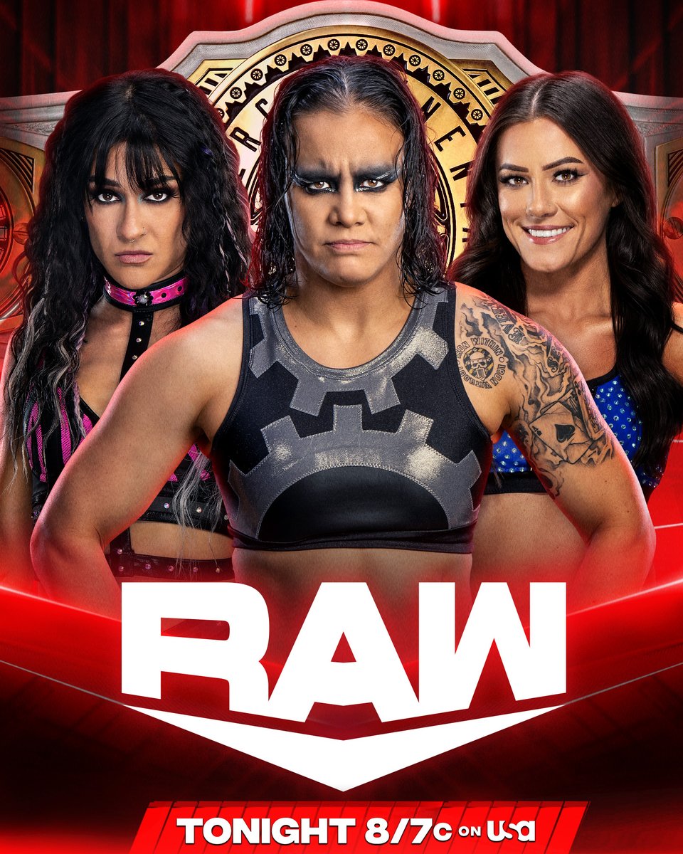 WWE's tweet photo. The tournament to crown the first-ever WWE Women's Intercontinental Champion begins TONIGHT when @ImKingKota, @QoSBaszler and @Katana_WWE square off on #WWERaw!
๐บ 8/7c on @USANetwork https://t.co/Yg6MnZaXdJ