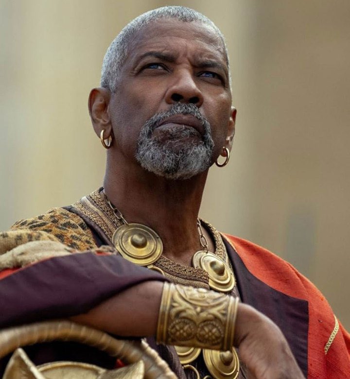 It would sound better to say I watched Denzel Washington in Gladiator II rather than just saying I watched Gladiator II. A stellar presence!