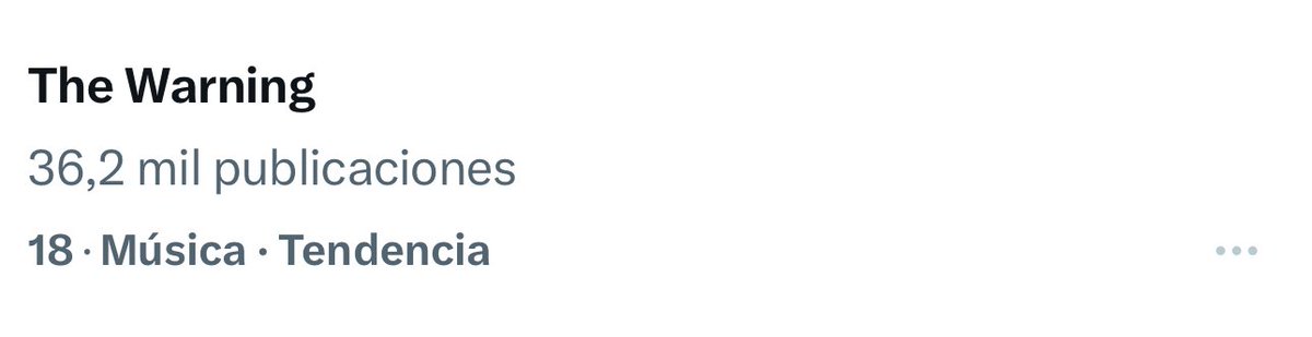 TheWarningBand2's tweet photo. Tendencia en X México 🫨 https://t.co/a0RGnum2UX