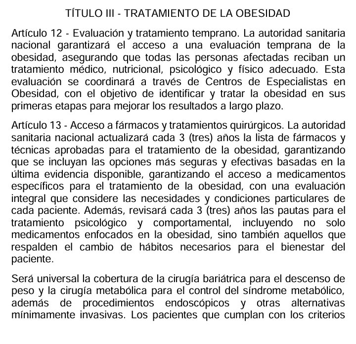 Primero fue convencer que obesidad es enfermedad

Ahora hacer leyes,  para que todos accedan al tratamiento

Parece escrito por la misma industria

Un tiro en el pie

No habrá sistema de salud que soporte esto

Dejar prendida la máquina de obesidad y vender la solución obligada
