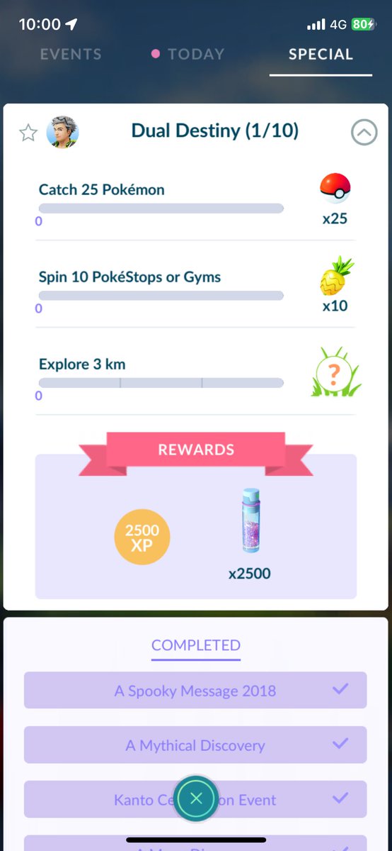 JollyNotNow's tweet image. Dual Destiny season is kicking off! 

Galarian Corsola carries one being available from the 7km egg.

New tickets are in the shop.

Times research and special research are on.
Happy new season trainers! Let’s have a great one🤞
#pokemonGo #DualDestiny @pogo_central