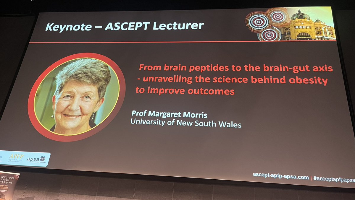 Prof Jane Bourke (@jane_bourke_phd) on Twitter photo Great start to Day 3 conference with a brilliant and inspiring ASCEPT lecture from <a href="/MMorrisUNSWSyd/">Margaret Morris</a> - so many lessons for young pharmacologists! #ascept #asceptapfpapsa 👏👏👏 Great start to Day 3 conference with a brilliant and inspiring ASCEPT lecture from <a href="/MMorrisUNSWSyd/">Margaret Morris</a> - so many lessons for young pharmacologists! #ascept #asceptapfpapsa 👏👏👏