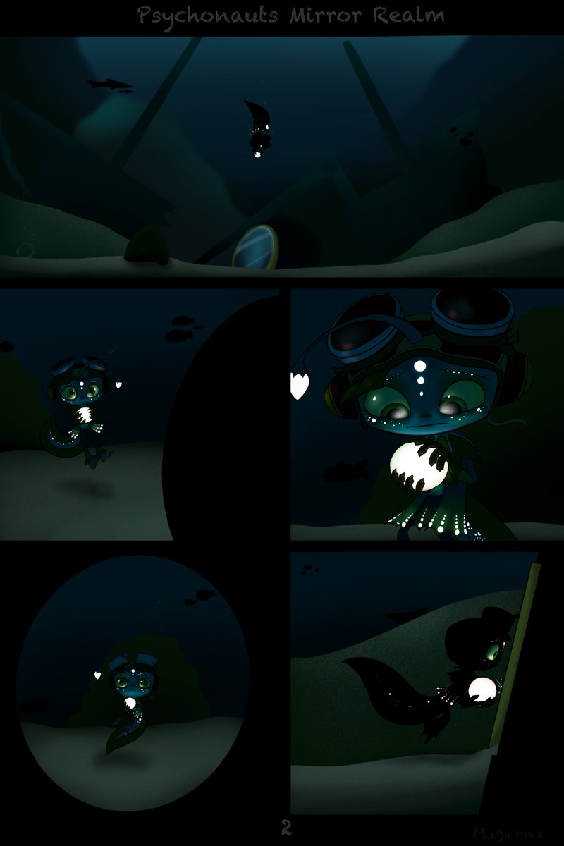 magicmvx's tweet image. Psychonauts Mirror Realm cover and pages 1-2.
(Most likely comic is sent fully to Tumblr)
#Psychonauts #Psychonauts2 #AU #comic #alternativeuniverse