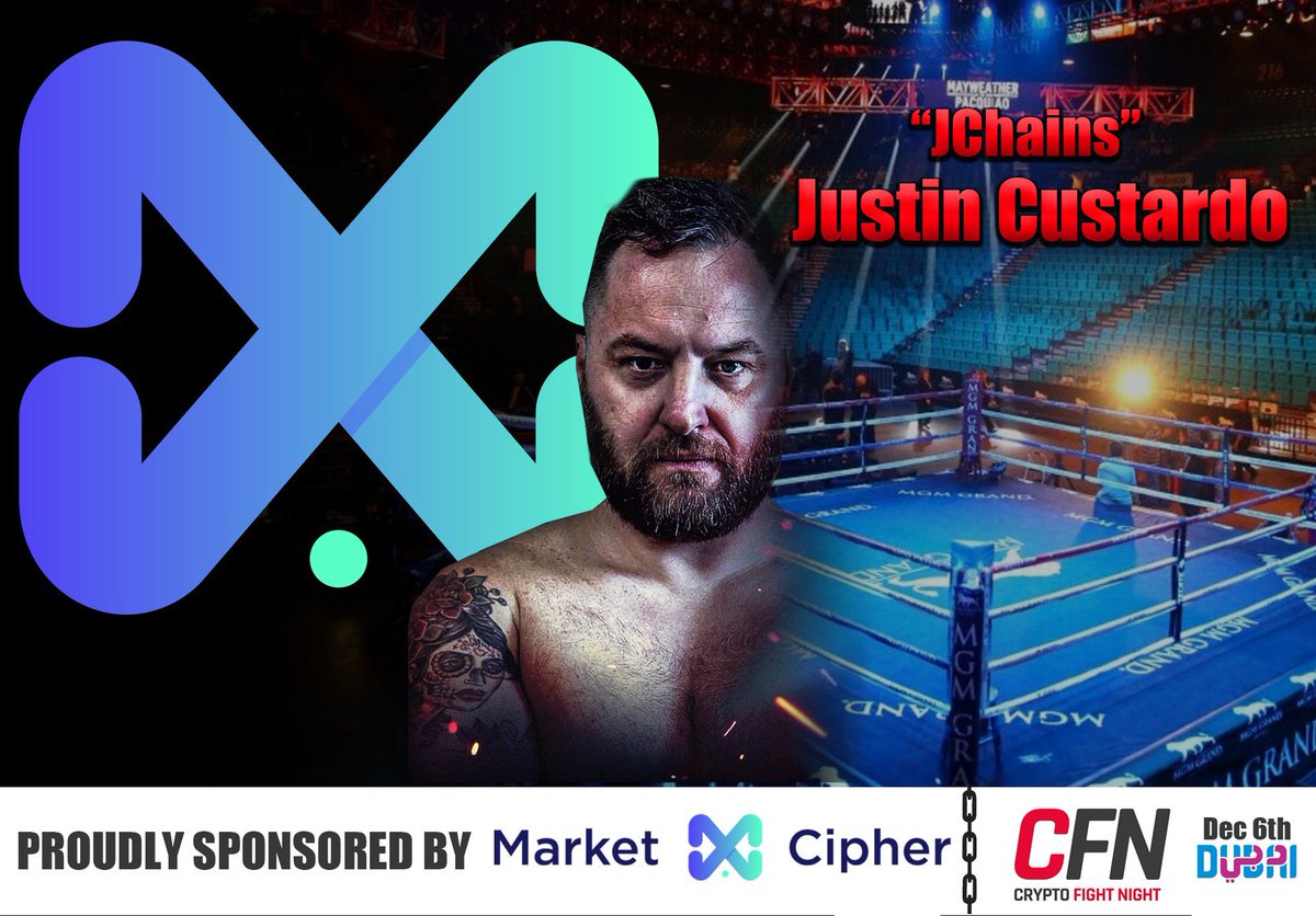 Massive shoutout and HUGE thanks to @marketcipher1 and the legend himself @realcryptoface1 for the incredible support in my journey to the <a href="/CryptoFightWeek/">Crypto Fight Week</a> ring. 🥊🔥 

I’m proud to rep Market Cipher as I chase this heavyweight title in Dubai on Friday night. LFG!!