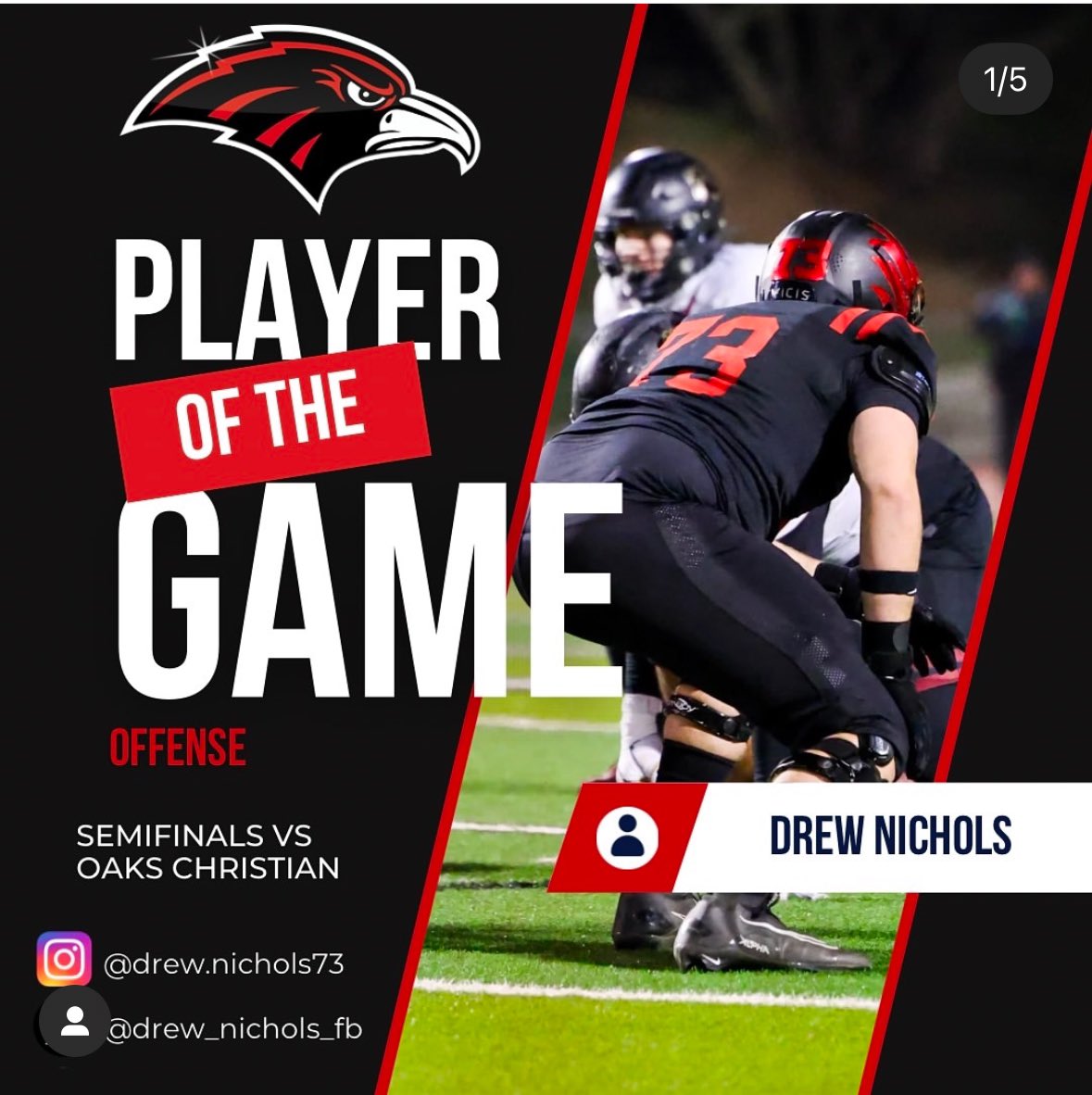 Highlights from our semifinal game against Oaks Cristian.  Check them out!

hudl.com/v/2QxdUU