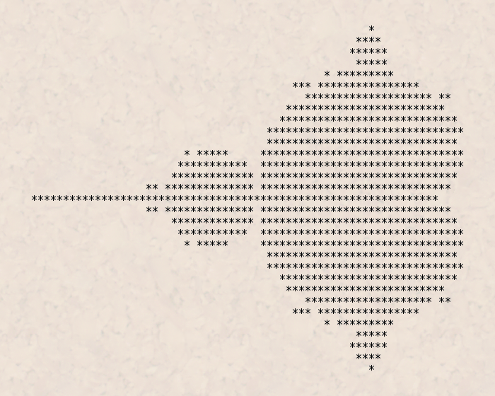 The first picture of the Mandelbrot set, by Robert W. Brooks and Peter Matelski in 1978.