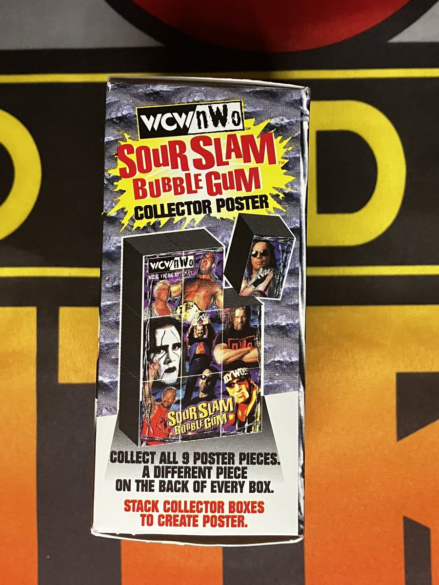 CollectionWcw's tweet photo. MAIL DAY- WCW/nWo SOUR SLAM BUBBLE GUM THE SQUARED CIRCLE OF SOUR #wcw #nWo #wrestling #wrestler #brethart #lexluger #ricflair #sting #ddp #scotthall #kevinnash #goldberg #bubblegum #candy #wwe #aew #nwa #tnawrestling #wrestlingmerch #wrestlingcollection #collectionwcw https://t.co/l1yAf71vxI