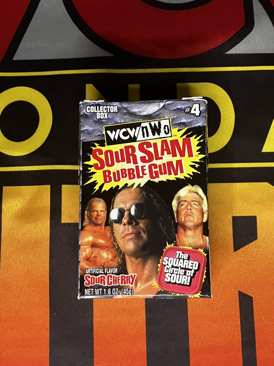 CollectionWcw's tweet photo. MAIL DAY- WCW/nWo SOUR SLAM BUBBLE GUM THE SQUARED CIRCLE OF SOUR #wcw #nWo #wrestling #wrestler #brethart #lexluger #ricflair #sting #ddp #scotthall #kevinnash #goldberg #bubblegum #candy #wwe #aew #nwa #tnawrestling #wrestlingmerch #wrestlingcollection #collectionwcw https://t.co/l1yAf71vxI