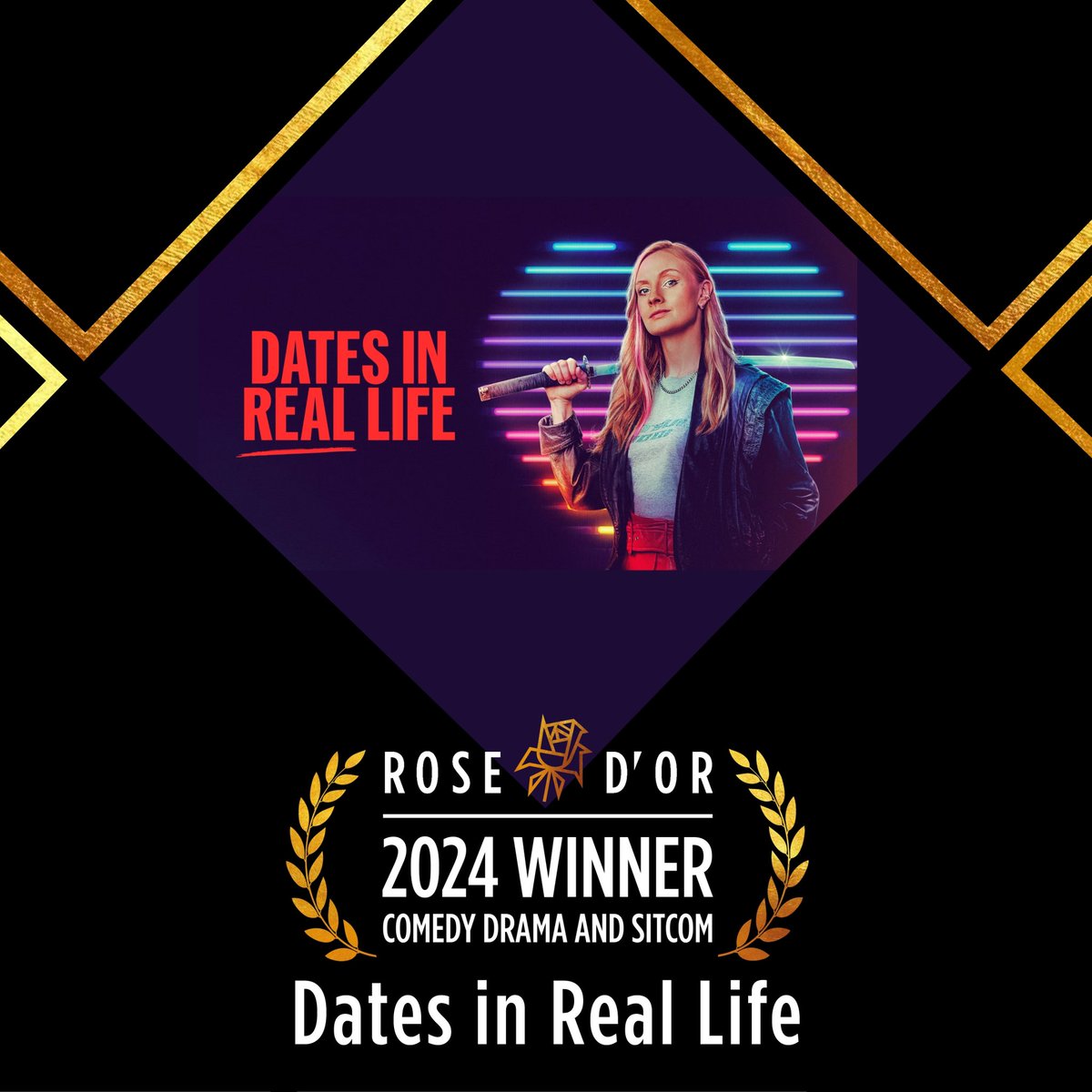 Congratulations to Dates in Real Life, Winner of the Rose d’Or Award for Comedy Drama and Sitcom
#RosedOrAwards #Rosedor #awards #datesinreallife