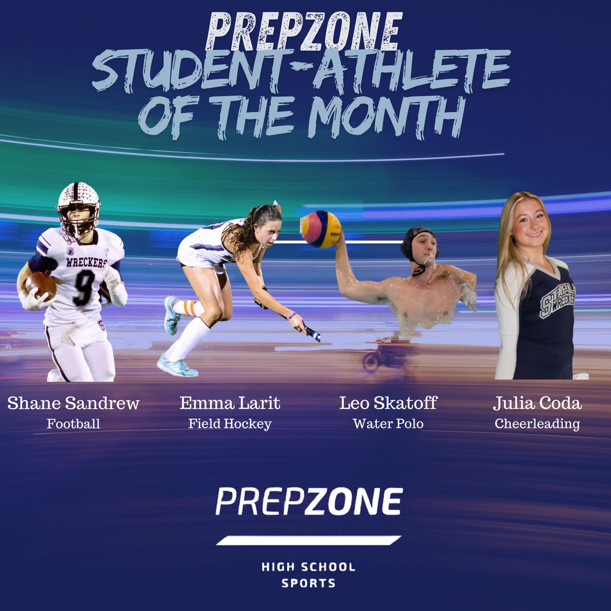Congratulations to the November 2024 PrepZone Student-athlete of the month sponsored by ASF Sport&amp;Outdoors nominees! Voting starts today and ends on Saturday! 

prepzone.info/vote

#wreckers #prepzonepodcast #stapleshighschool #studentathlete #cthsfb #ctfh #ctwp #ctcheeer