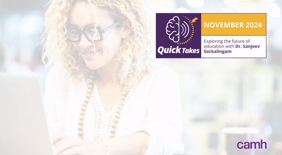 CAMH Education (@camhedu) on Twitter photo 🚨ICYMI:🚨
Dr. <a href="/DavidGratzer/">David Gratzer</a> spoke with Dr. <a href="/SanjSockalingam/">Sanjeev Sockalingam</a> , CAMH’s VP of Education and Chief Medical Officer, to explore the evolving world of Continuing Professional Development on the latest #QuickTakes episode.
LISTEN:
bit.ly/4eO8u6J 🚨ICYMI:🚨
Dr. <a href="/DavidGratzer/">David Gratzer</a> spoke with Dr. <a href="/SanjSockalingam/">Sanjeev Sockalingam</a> , CAMH’s VP of Education and Chief Medical Officer, to explore the evolving world of Continuing Professional Development on the latest #QuickTakes episode.
LISTEN:
bit.ly/4eO8u6J