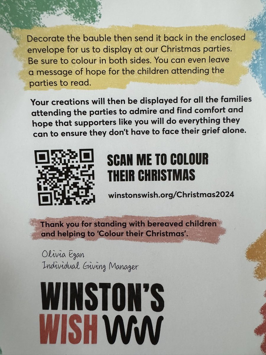 Katharine Horgan (@katharinehorgan) on Twitter photo Very happy to decorate a bauble for <a href="/winstonswish/">Winston's Wish</a> today to be hung at their Christmas parties. I mean the message, it does all get brighter, said as someone who joined the dead mum club nearly 23yrs ago. It never goes away, but it time will do its thing and joy creeps in 🤍 Very happy to decorate a bauble for <a href="/winstonswish/">Winston's Wish</a> today to be hung at their Christmas parties. I mean the message, it does all get brighter, said as someone who joined the dead mum club nearly 23yrs ago. It never goes away, but it time will do its thing and joy creeps in 🤍