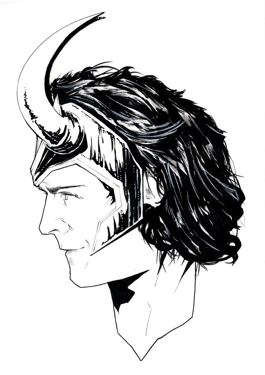 Here's a commission I've just wrapped up after Thoughtbubble! 

#loki #mcu #TomHiddleston #Commission