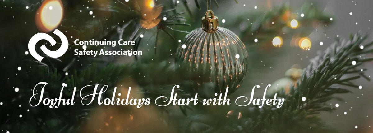 Celebrate Safely This Holiday Season: "Stay Mindful, Stay Prepared". Check out CCSA Safety Segments - December Edition: continuingcaresafety.ca/resources/dece… 
#holidaysafety #ccsasafetysegments
