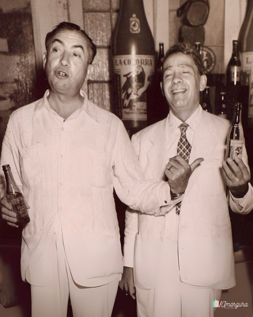 El 2 de diciembre de 1952 fallecía en La Habana <a href="/ElGranConstante/">Constante Ribalaigua</a> , Constantino Ribalaigua Vert, el "Rey de los Cocteleros", el "Rey del Daiquiri" y "Padre" de los cantineros cubanos.
Hoy publicamos una imagen de 1950, donde aparece Constante junto a Perico Chicote en "La Cotorra"