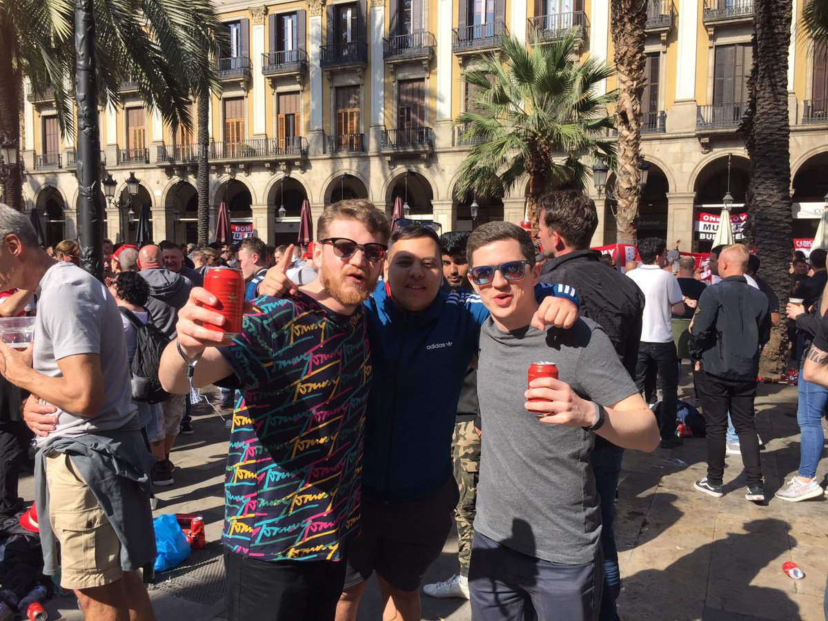 StatmanDave's tweet photo. I can’t believe I am writing this. Absolute devastated. We said goodbye to one of the nicest, most genuine lads I have met in my life. Not a bad bone in his body. He was funny, kind and could have been one of Libya’s greatest strikers if it wasn’t for his dodgy toe. A guy that helped me build everything I have today, but more than that he was a great friend.  Barcelona away 2019, the stuff of legends. Till we meet again. Abdul, rest in peace brother. 🕊🕊🕊