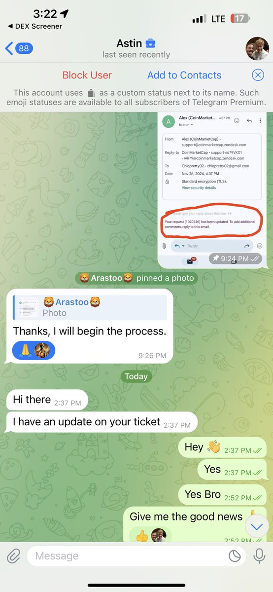 ibnybatoota's tweet photo. 🚨 Cryto Scam Warning!
Scammer @ambchriscmc  asked for $800 in USDT for listing $Daboo, promised quick results, then demanded more money citing "issues."
Please remove him if he's not legit and falsely using your name. @Daboomemecoin  is 100% credible—review and list us! https://t.co/G7MwSnf3oq