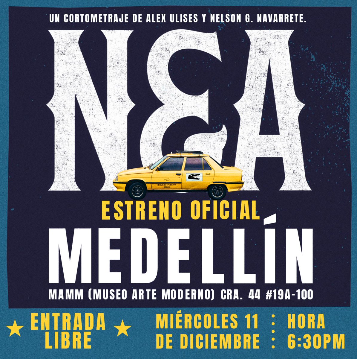 Después de mucha espera, ¡NEA llega a Medellín! 🎉
📅 11 de diciembre -🕡 6:30 pm -📍 @elmamm

Este estreno es un sueño cumplido y un paso hacia nuestro largometraje. ❤️ Gracias por hacerlo posible. ¡Los esperamos! ✨