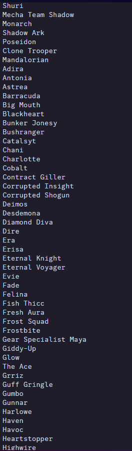 Wensoing's tweet photo. The following skins will soon be compatible with Kicks

This is because when you equip Kicks with Mystique and transform into these skins the kicks stay, even though they aren't compatible at the moment

(noticed by @ThatPumpkinHook, @syddiitwt, @Linkstar__ &amp; @SummeR4Knuckles) https://t.co/QAGUelHvrP