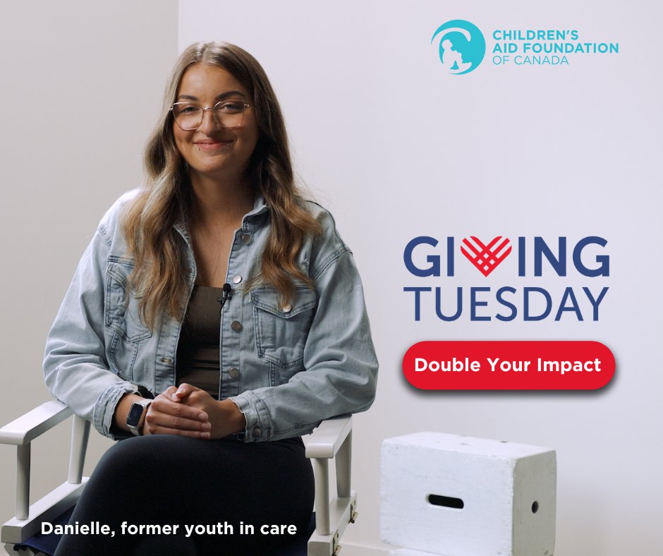 Turn your Cyber Monday into a chance to give back! On Dec 3, every dollar you donate will be matched by Joe and Laurissa Canavan, helping more youth from child welfare thrive through education. One day, 2X the impact. Donate now: bit.ly/3ANVi3L