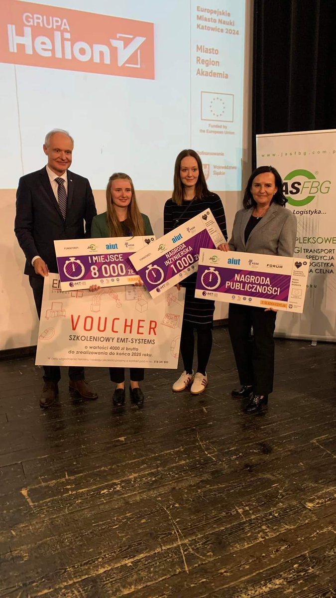 Last weekend we had lots of fun! <a href="/MagdaGwozdz_/">Magdalena Gwóźdź</a> not only took part in the #3minutethesis competition and talked about her research during her PhD studies, but...she was the best! Congratulations Magda! 🎉 
#scienceisfun #letstalkaboutscience <a href="/polsl_pl/">Politechnika Śląska</a>