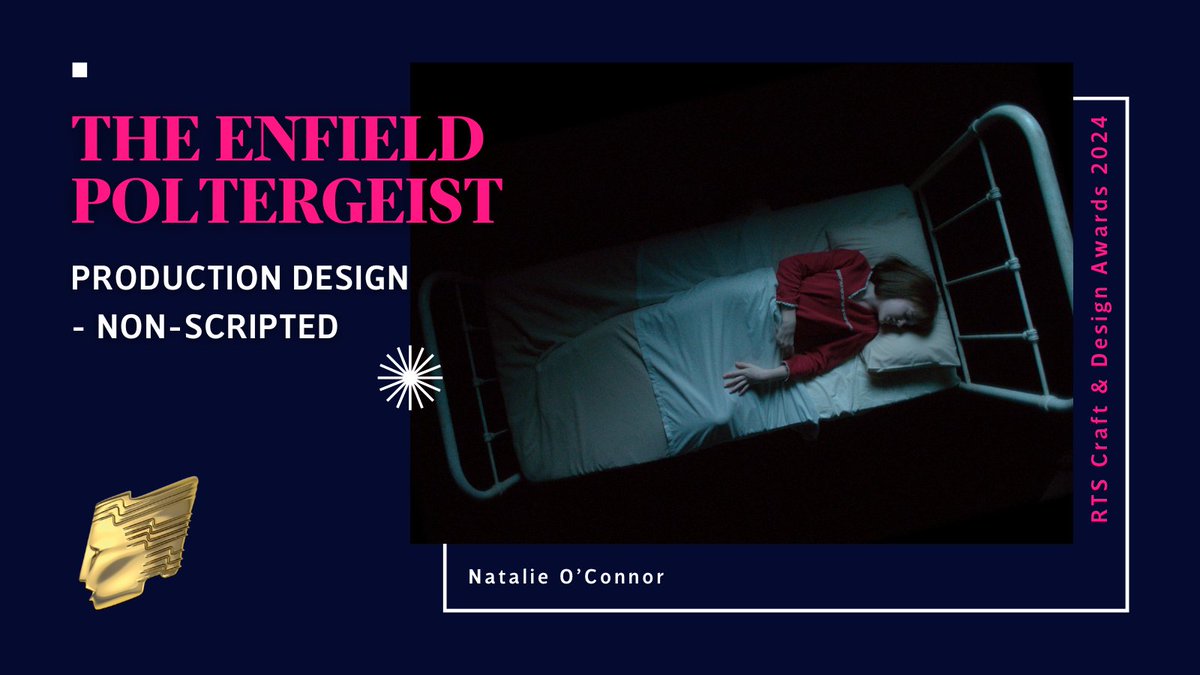 Natalie O’Connor wins the award for Production Design – Non-scripted for The Enfield Poltergeist, a production from MetFilm and Concordia Studio in association with Apple for <a href="/AppleTV/">Apple TV</a>. Jurors were full of praise for her exceptional vision, flair and richness #RTSAwards