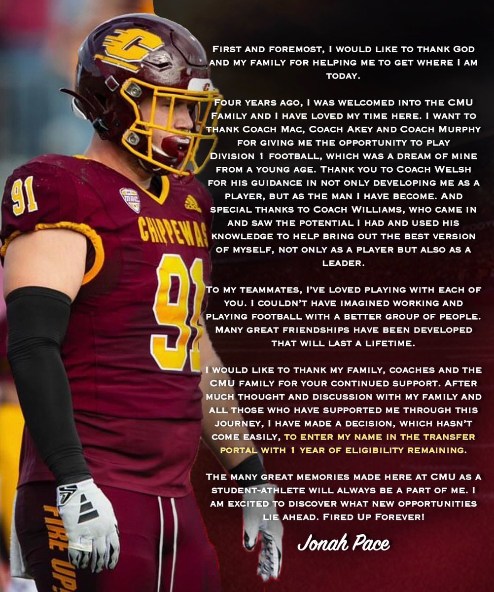 Thank you CMU!❤️ Fire up Forever!