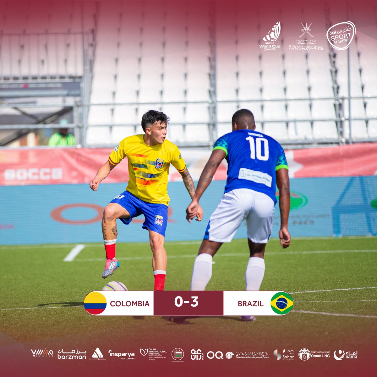 SportMakers_om's tweet photo. نتائج مباريات اليوم الرابع 🏟️
#كأس_العالم_سوكا #صناع_الرياضة
Fourth day matches scores ⚽️
#SoccaWorldCup #SportMakers https://t.co/xaVqoG6Uyt