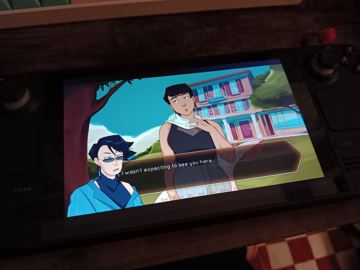 Memoralysis demo runs on steam deck btw. Controls are finicky for the investigation segments rn but if u do Gamepad input and set right stick/trackpad to mouse movement u should be good :)