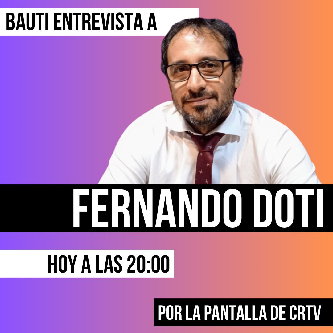 La Posta (@lapostaconbgc) on Twitter photo 🐂 ¿El Milei uruguayo?
☑️ Hoy recibimos a Fernando “El Toro” Doti (<a href="/dotitori/">Fernando Doti Tori.</a>).
📺 A las 20:00 horas en vivo por @CRTVuy. 🐂 ¿El Milei uruguayo?
☑️ Hoy recibimos a Fernando “El Toro” Doti (<a href="/dotitori/">Fernando Doti Tori.</a>).
📺 A las 20:00 horas en vivo por @CRTVuy.