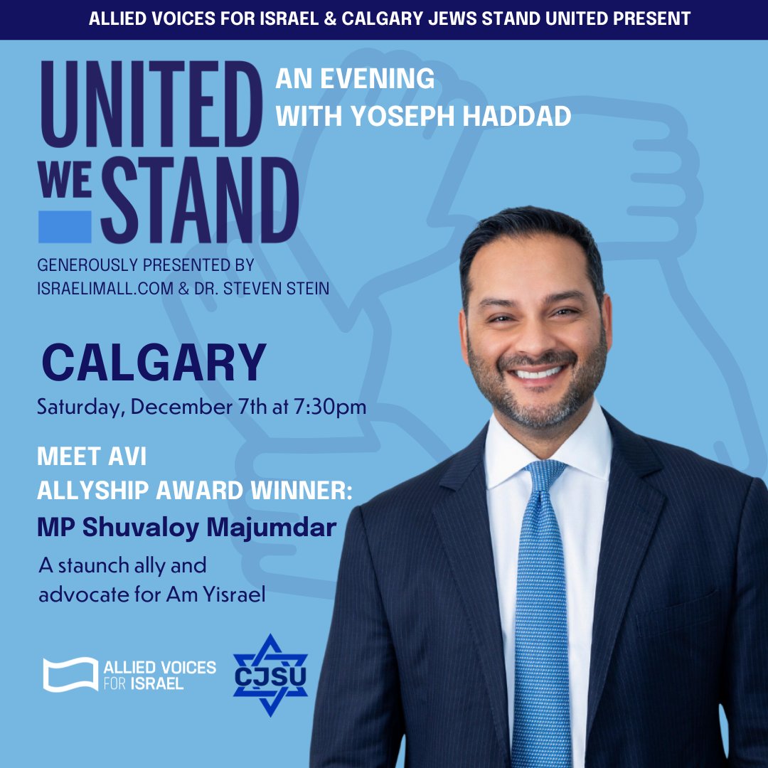 AlliedVoicesIL's tweet photo. We are excited to introduce the Calgary recipients of our AVI Allyship Award – Indigenous rights lecturer & Human rights advocate @Ryanknowsthings and @shuvmajumdar
Register for this Sat: https://t.co/KuAxQ1xrLx
#unitedwestand #allyship #combatingantisemitism https://t.co/J5dSzw3Pj8