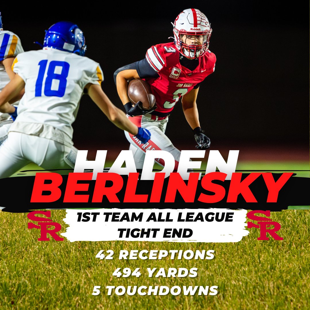 Congratulations to our two First-Team All League players -- Captains CJ Harter and Haden Berlinsky