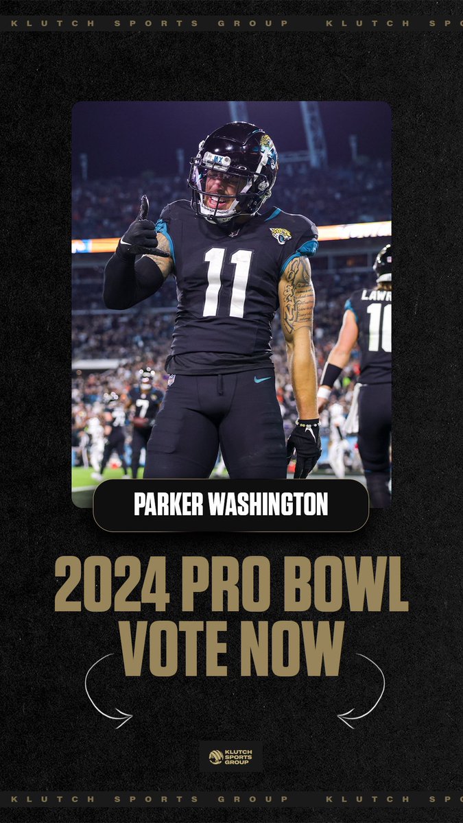 Repost to vote: #ProbowlVote Parker Washington