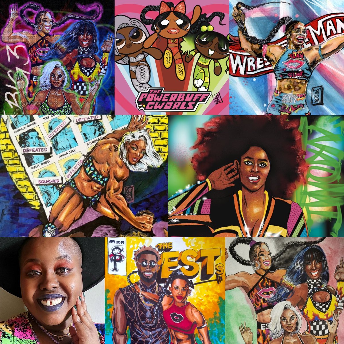 Art vs Artist: WWE Big 3 edition 😍