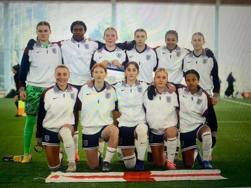 BirtleyTFC's tweet photo. An absolutely fantastic achievement by local girl and former Birtley Town Juniors FC player Macy Bangura achieving her dream of playing for England and becoming a young Lioness.

She debuted and scored against Iceland and was captain against Switzerland in a Uefa Dev tournament! https://t.co/0jwOwSrdby