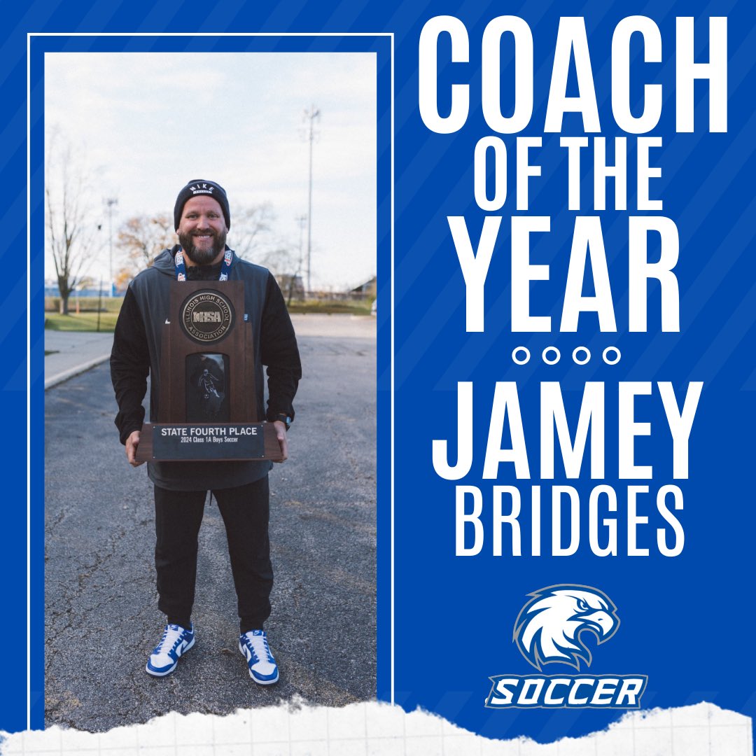 Congratulations to <a href="/CHSilsoccer/">Columbia High School Soccer</a> coach Jamey Bridges Section 12 Coach of the Year!! <a href="/republictimes/">Republic-Times</a> <a href="/chseagles4/">Columbia High School</a>