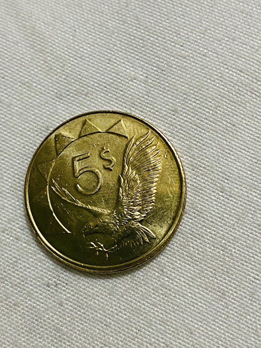 ainluhe's tweet image. The Bank of Namibia issued N$ 5s. New N$ 5s everywhere. Congratulations Namibia 😊