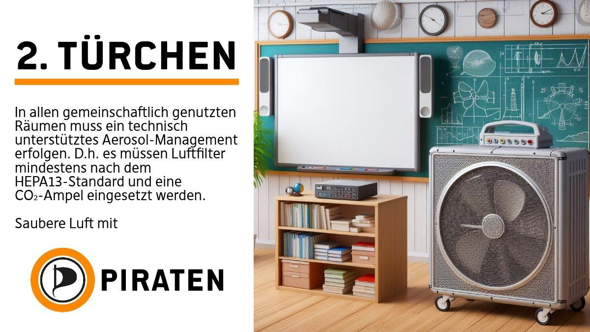 piraten_bildung's tweet photo. Türchen 2: Saubere Luft nur mit #PIRATEN
#Bildung #Luftfilter #Co2Ampel #NurMitPiraten https://t.co/i8MRf6HRnY