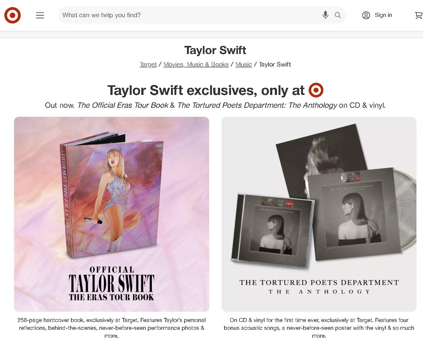 米国Target限定！テイラースウィフトツアーブック　Taylor Swift アメリカターゲット限定ツアーブックテイラースウィフト TAYLOR