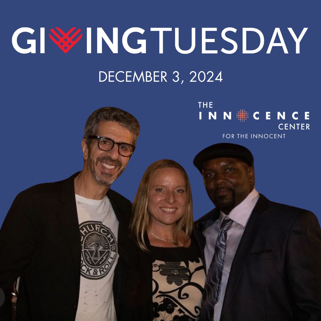 ♥️⚖️ Today is Giving Tuesday and Jason Flom, justice advocate and champion for the wrongfully convicted, is matching every donation to The Innocence Center—dollar for dollar—up to $25,000 through midnight on December 31, 2024.

📷 Donate Here: givebutter.com/TICGivingTuesd…
