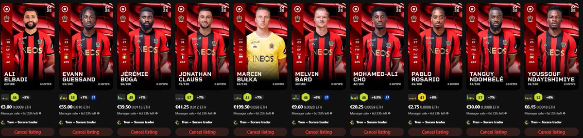 New stack in town!🙌

Just bought this 🔴 In-season Nice stack!🔥
👉Floor of them is around €390!

🚨𝑺𝒑𝒆𝒄𝒊𝒂𝒍 𝒅𝒂𝒊𝒍𝒚 𝒐𝒇𝒇𝒆𝒓!
~ I can sell them all for €350, until the deadline!🔥

#sorare #soraretrader