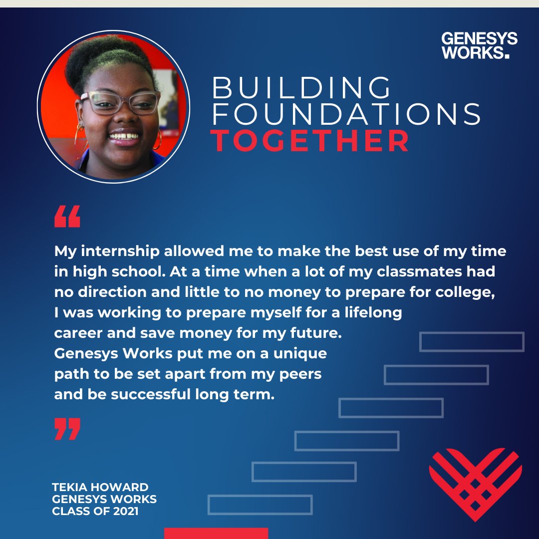 It’s #GivingTuesday! Your generosity makes it possible for Genesys Works NCR to provide access to professional training, paid internships, and ongoing coaching and support for high school students. Donating can build foundations for a brighter future! bit.ly/NCRGIVE24