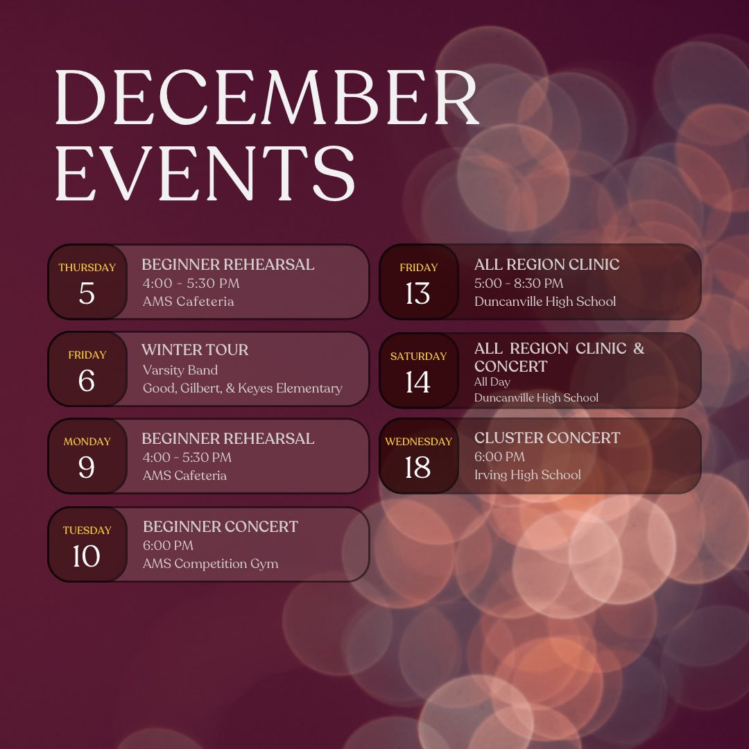 Austin MS Band (@austinmsband) on Twitter photo Final events of the semester! Mark your calendars!
#saddleup #amspower #igniteirvingisd #myirvingisd <a href="/iisdfinearts/">Irving ISD Fine Arts</a> <a href="/irvingisd/">Irving ISD</a> <a href="/IrvingBand/">Irving Band</a> <a href="/JohnRGood/">JohnRGood</a> <a href="/KeyesTigerCubs/">Tiger Cubs</a> <a href="/fmgilbert/">F.M. Gilbert Elementary</a> <a href="/Austin_Broncos/">Austin Middle School</a> <a href="/FineArts_AMS/">Austin MS Fine Arts Department</a> Final events of the semester! Mark your calendars!
#saddleup #amspower #igniteirvingisd #myirvingisd <a href="/iisdfinearts/">Irving ISD Fine Arts</a> <a href="/irvingisd/">Irving ISD</a> <a href="/IrvingBand/">Irving Band</a> <a href="/JohnRGood/">JohnRGood</a> <a href="/KeyesTigerCubs/">Tiger Cubs</a> <a href="/fmgilbert/">F.M. Gilbert Elementary</a> <a href="/Austin_Broncos/">Austin Middle School</a> <a href="/FineArts_AMS/">Austin MS Fine Arts Department</a>