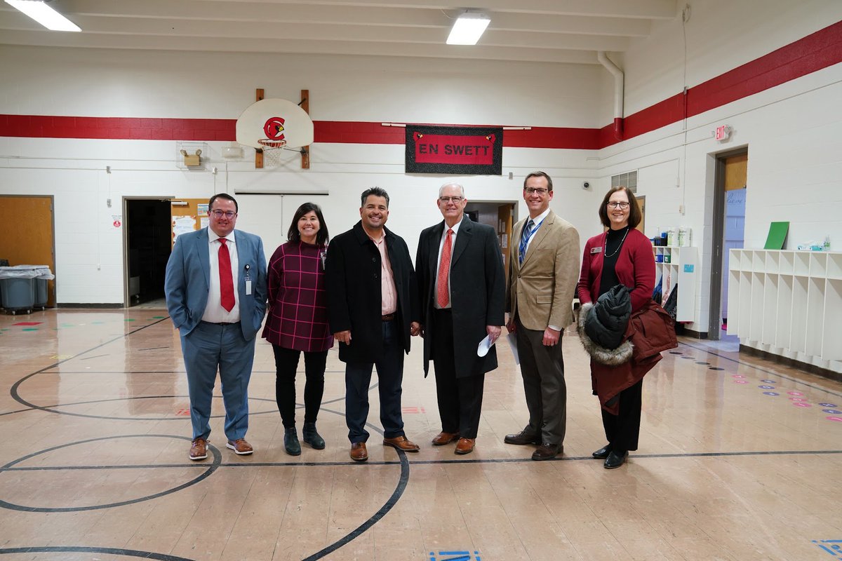 Thrilled to have the Commissioner of Education, Dr. Brian Maher, and Assistant Commissioner, Dr. Ryan Foor visit SSC! Stops included Harney Elementary, our Student-Built Home, and our Preschool—showcasing the incredible work of our students and staff at every level! #CardPride