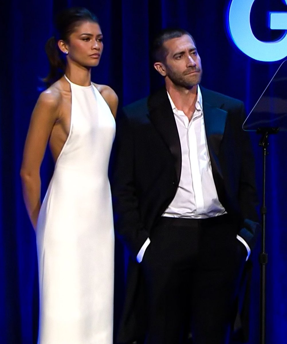 Zendaya and Jake Gyllenhaal photographed at the 2024 Gotham Awards. 📷, image size:1002x1200