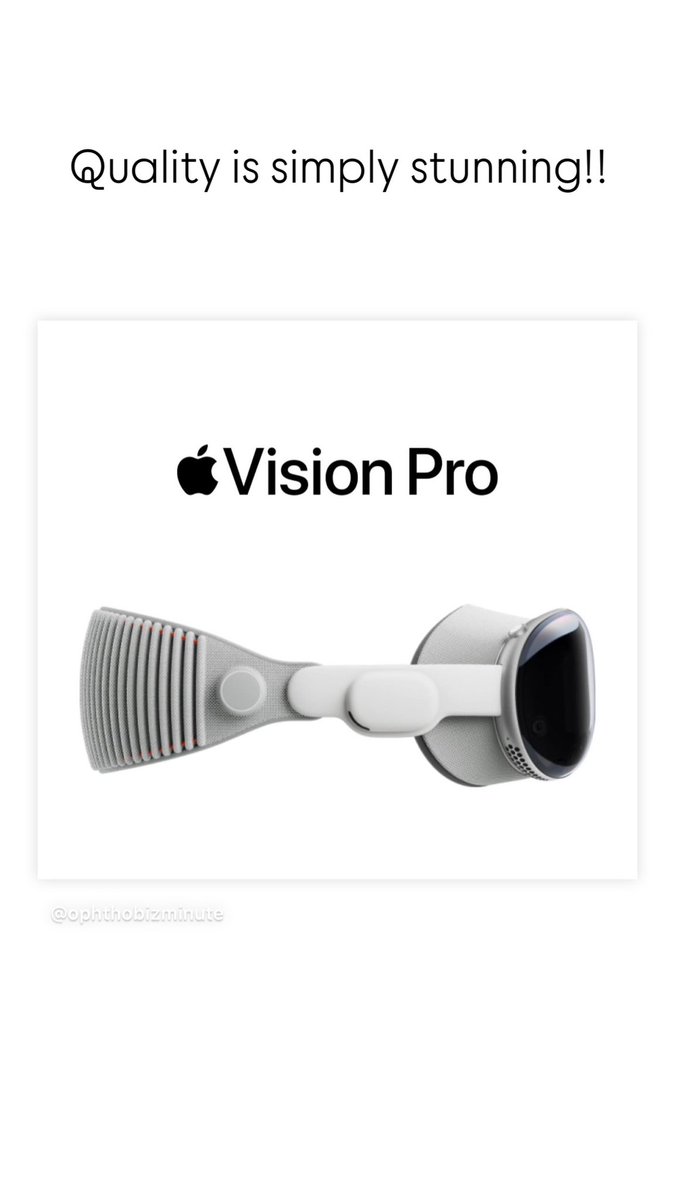 The Apple Vision Pro is the most amazing technology I’ve encountered. Looking for ways to use it in the medical field? <a href="/Apple/">Apple</a> #visionpro #medicine #ophthalmology