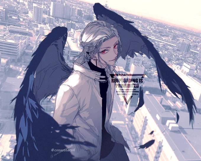 配信見た瞬間ビルから落ちてた葛葉さん。#VCRGT絵 #VCRGTA3 #KuzuArt 