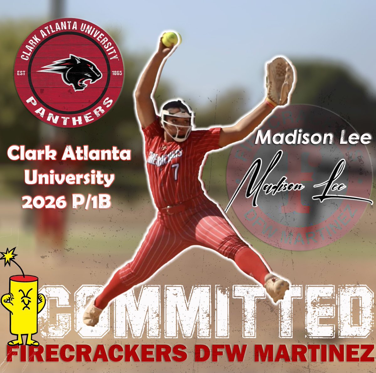 🚨 COMMITMENT ALERT 🚨 

HUGE CONGRATS TO OUR MADISON LEE!!!! Madi has committed to continue her educational and softball career at Clark Atlanta University!!!!  #GasGirl #ALLGAS #FCDFWMTZ