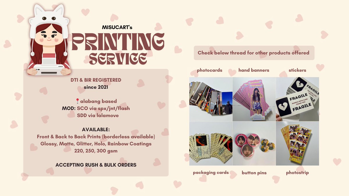OPEN 🪷 rush printing service tweet media