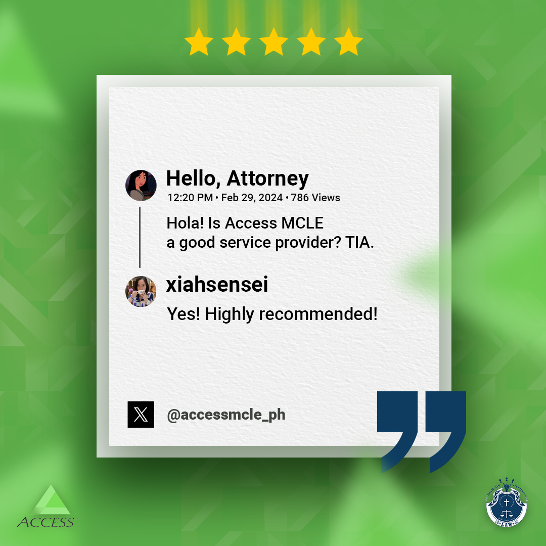 accessmcle_ph's tweet photo. Your feedback drives us more to be excellent!

𝑇ℎ𝑎𝑛𝑘 𝑦𝑜𝑢 𝑓𝑜𝑟 𝑠ℎ𝑎𝑟𝑖𝑛𝑔 𝑦𝑜𝑢𝑟 𝑒𝑥𝑝𝑒𝑟𝑖𝑒𝑛𝑐𝑒𝑠 𝑤𝑖𝑡ℎ 𝐴𝐶𝐶𝐸𝑆𝑆 𝑀𝐶𝐿𝐸! 

#ACCESSMCLE https://t.co/oUxv4HG7F3